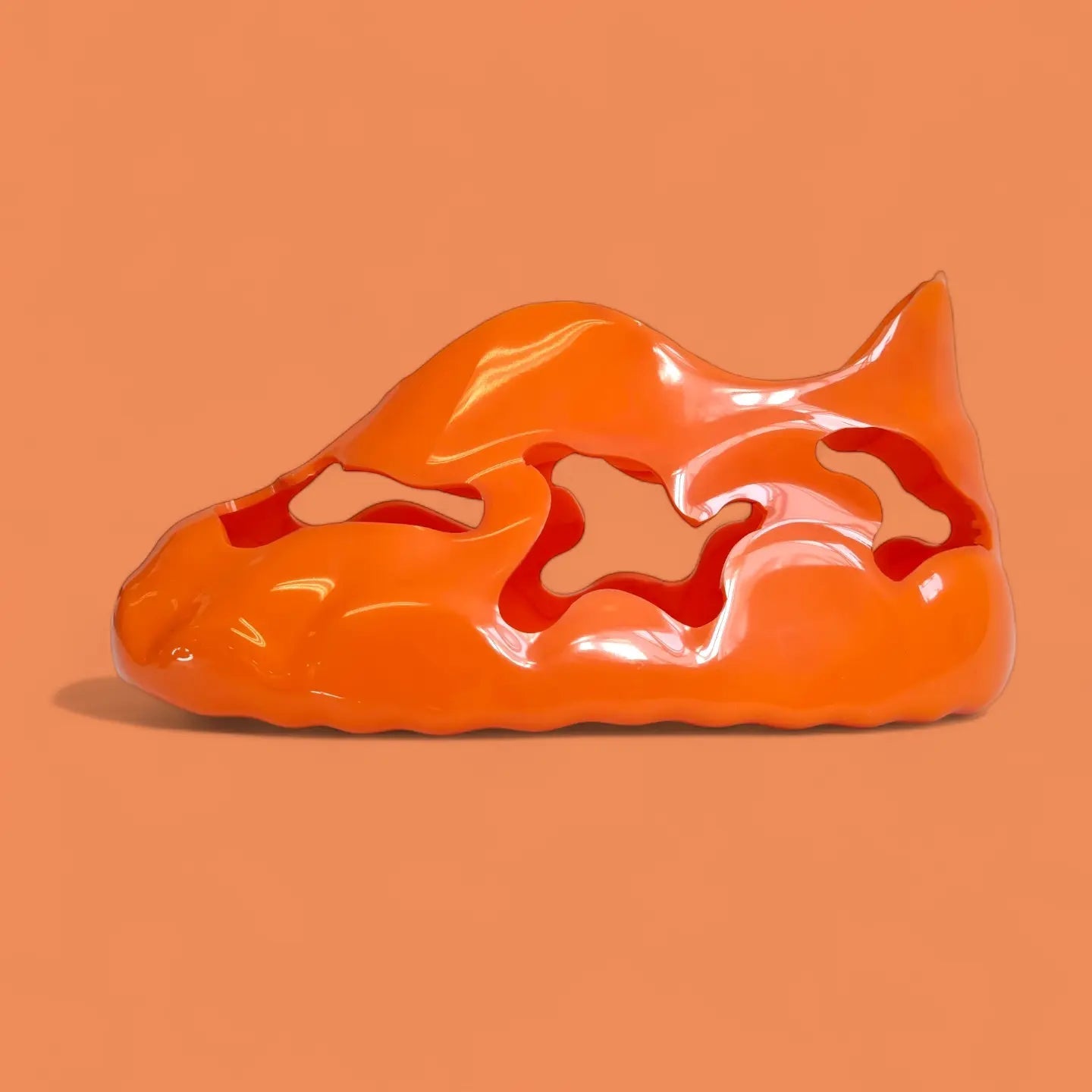 Glide high - Tops - ORANGE - Glide Soles