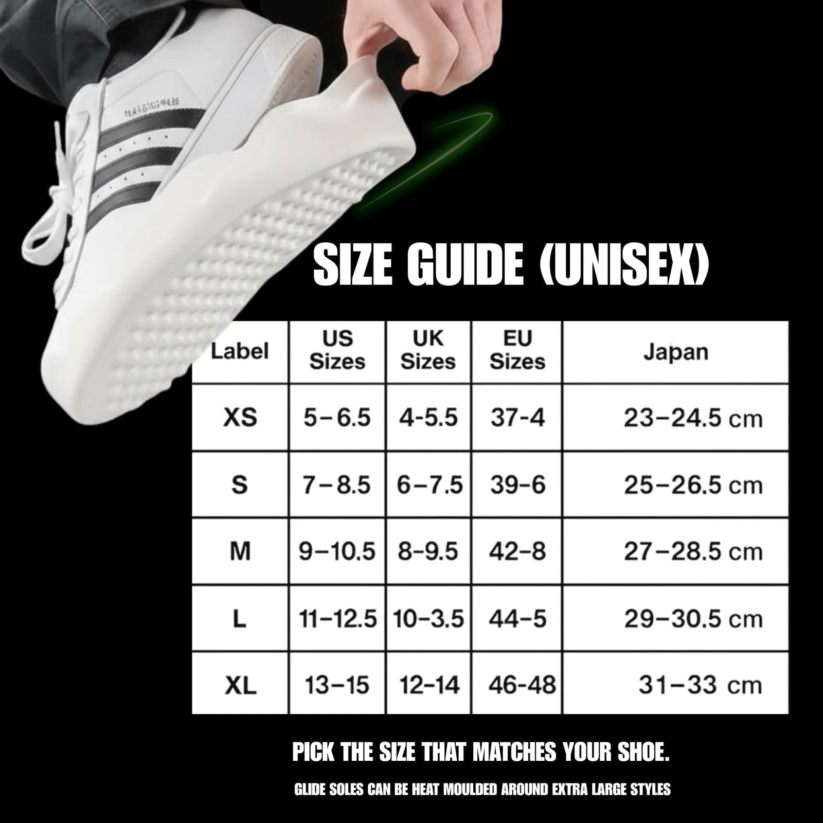 GLIDE SOLE - WHITE - Glide Soles